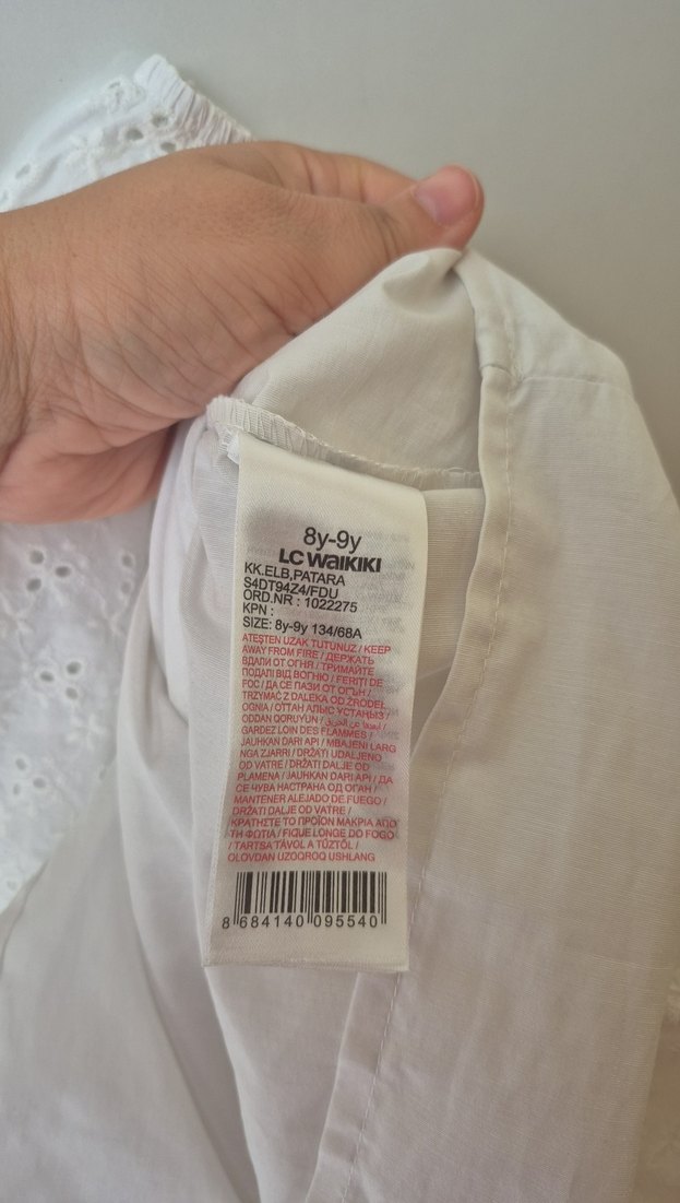 Beyaz Nakışlı elbıse - Görsel 4