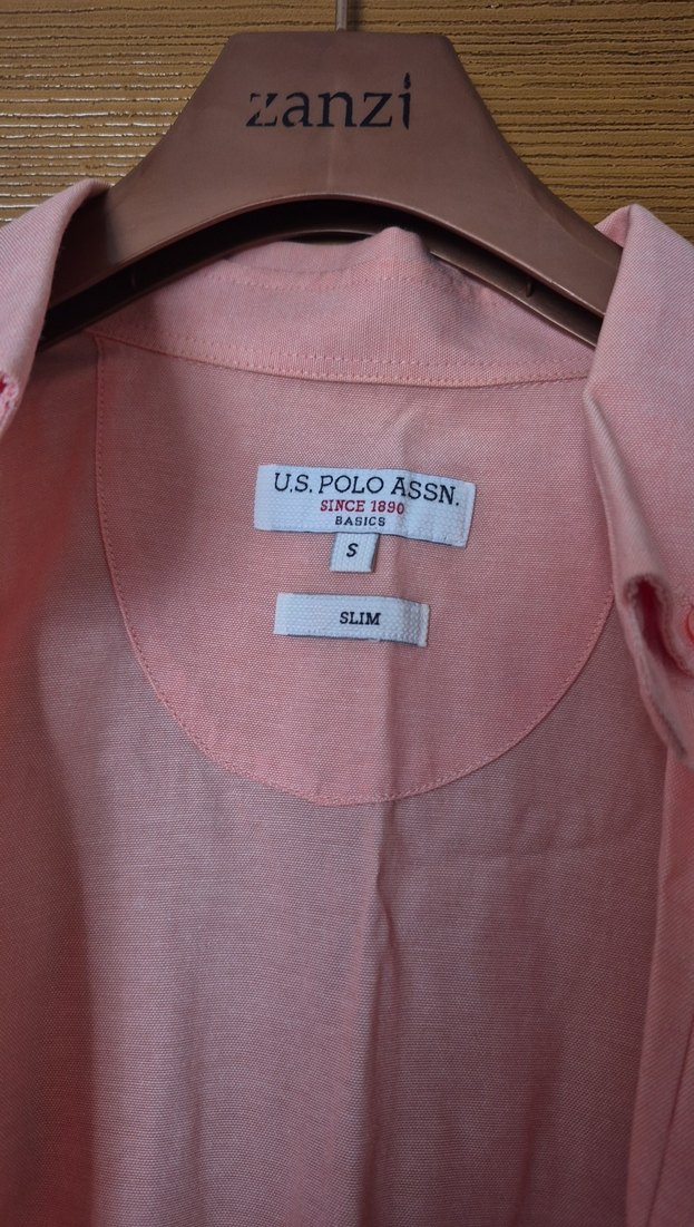 Pembe Keten Uzun Kollu Erkek Gömlek - Görsel 2