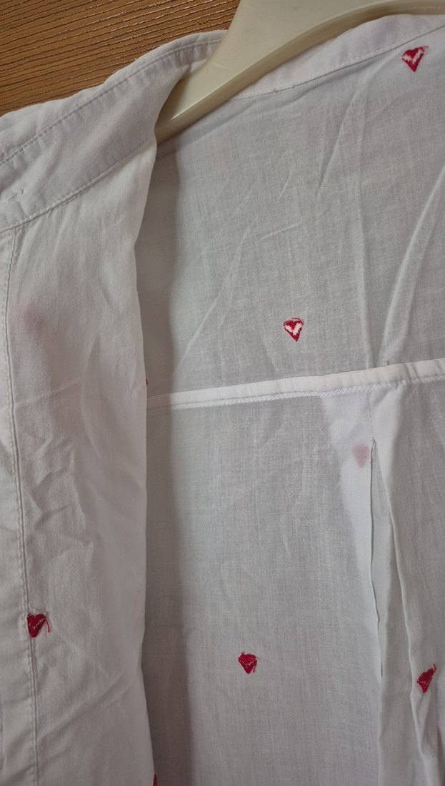 Nakışlı Beyaz Keten Kadın Gömlek - Görsel 3