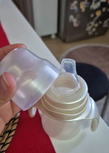 Bebek Biberonu, Beyaz, Kulplu - Görsel 5