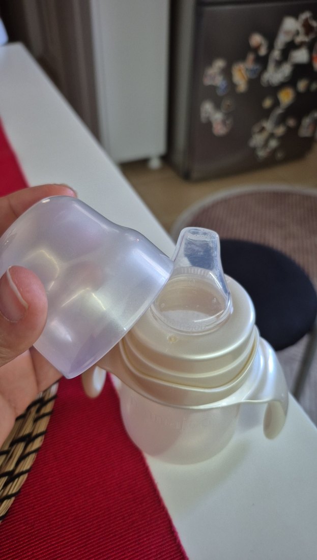 Bebek Biberonu, Beyaz, Kulplu - Görsel 5