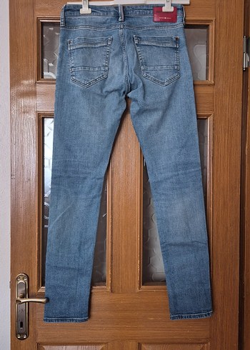 Erkek Gri Mavi Denim Normal Paça Kot Pantolon - Görsel 5