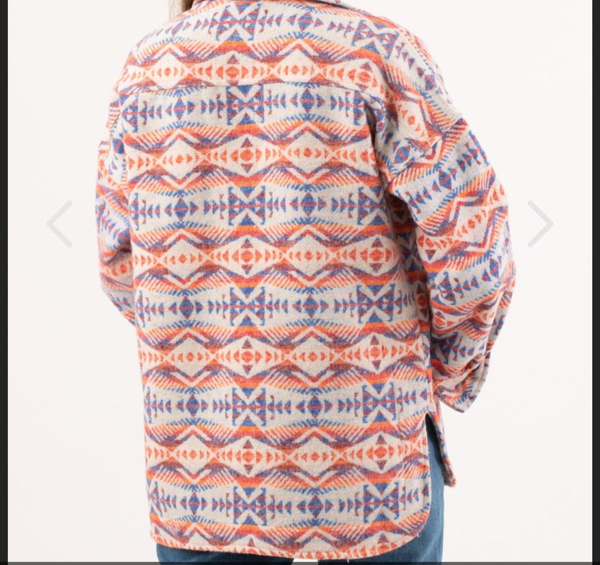 Renkli Bohem Düğmeli Kadın Gömlek - Görsel 3