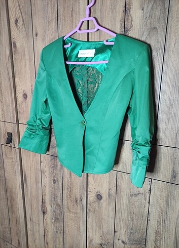 Türbe yeşili blazer ceket 