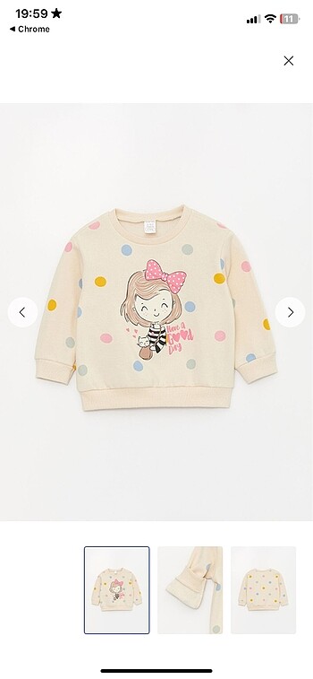 Lcw puantiyeli sweatshirt