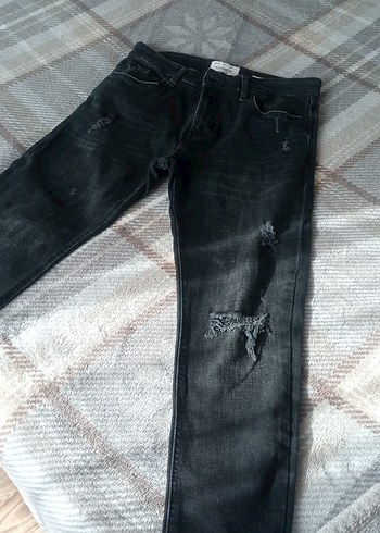 Gri Bol Kesim erkekDenim Jean - Görsel 2