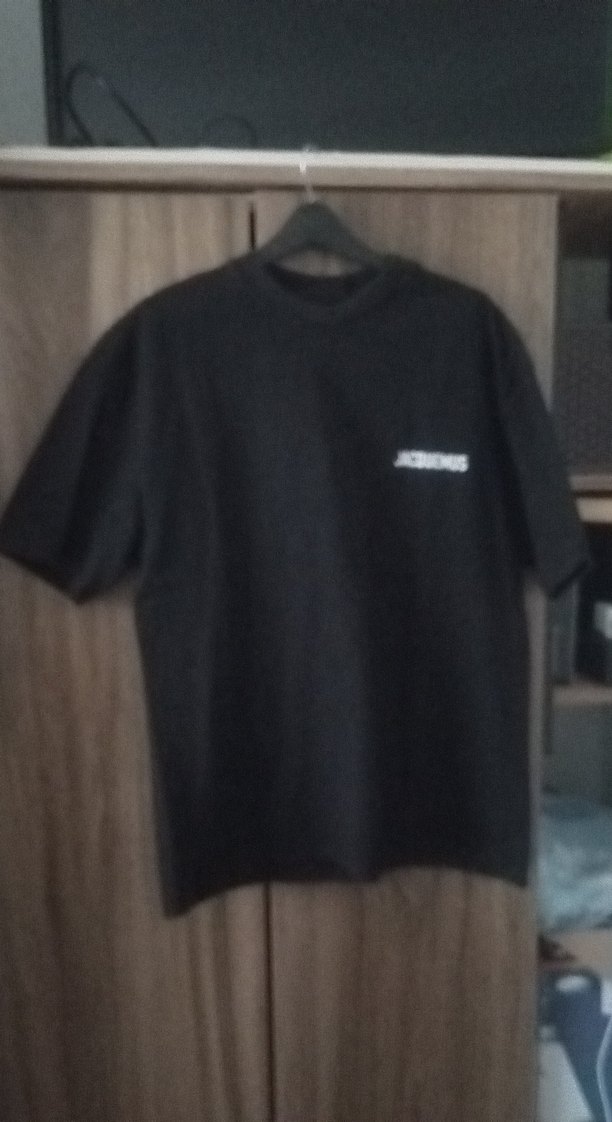 Siyah Baskılı Erkek Kısa Kollu Tişört - Görsel 2