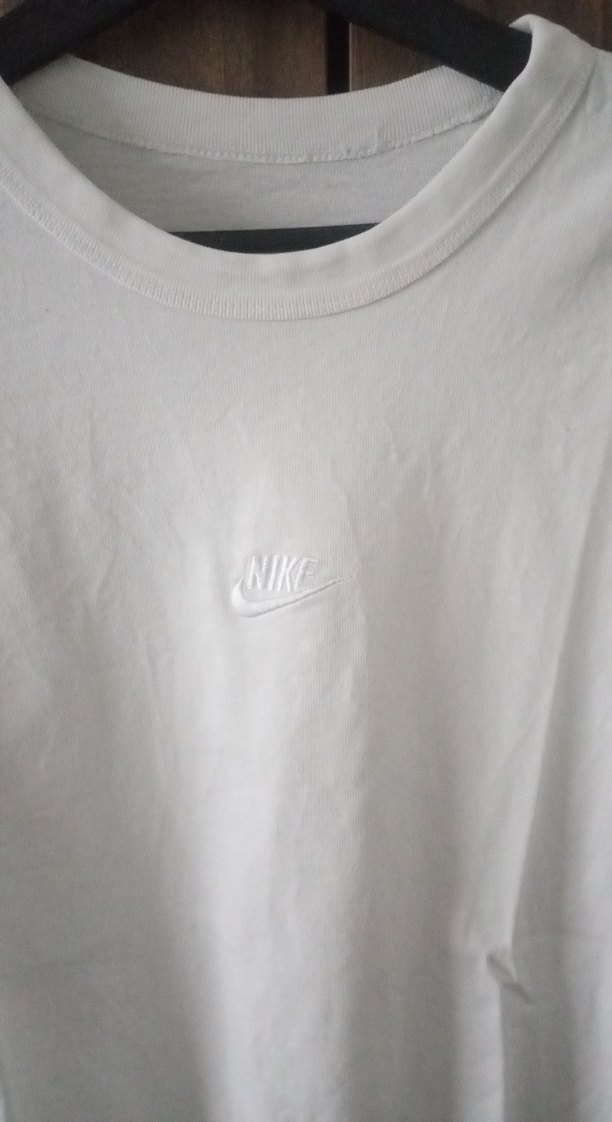 Erkek Beyaz Pamuklu Salaş Tişört orjinal - Görsel 2