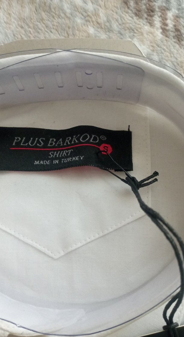 Beyaz Erkekuzun Kollu Pamuklu Gömlek - Görsel 2