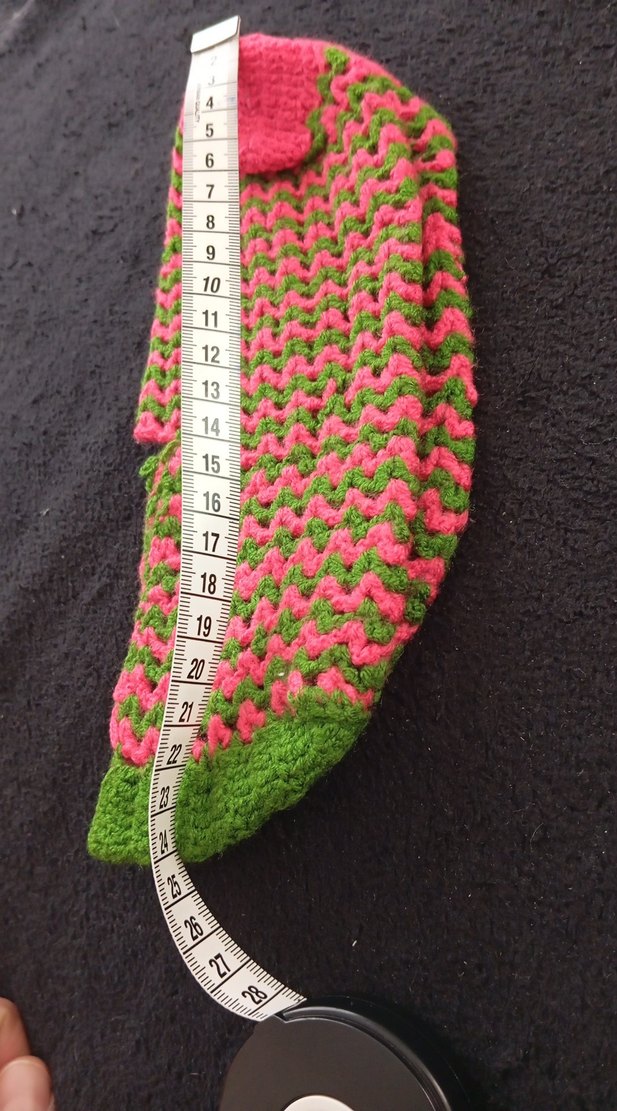 Renkli Örgü Kız Çocuk Terliği - Görsel 3