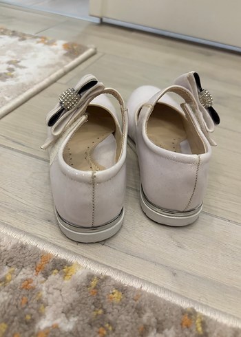 Kız Çocuk Beyaz Fiyonklu Babet - Görsel 4