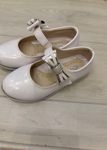 Kız Çocuk Beyaz Fiyonklu Babet - Görsel 3