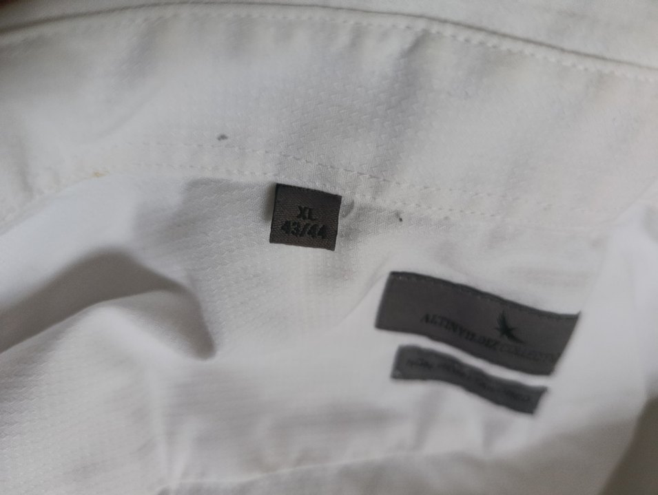 Beyaz Keten Uzun Kollu Erkek Gömlek - Görsel 3