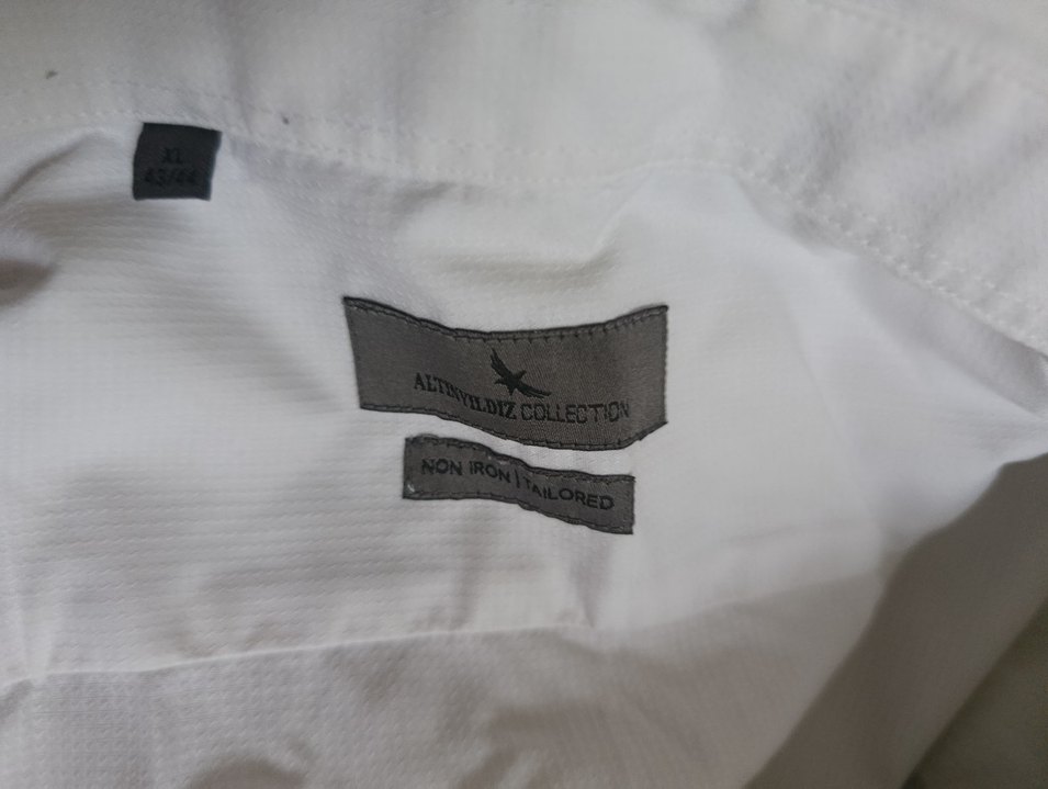 Beyaz Keten Uzun Kollu Erkek Gömlek - Görsel 2