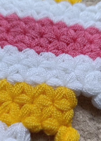 Renkli Örgü Banyo lifi - Görsel 3