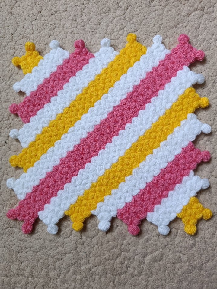 Renkli Örgü Banyo lifi - Görsel 2