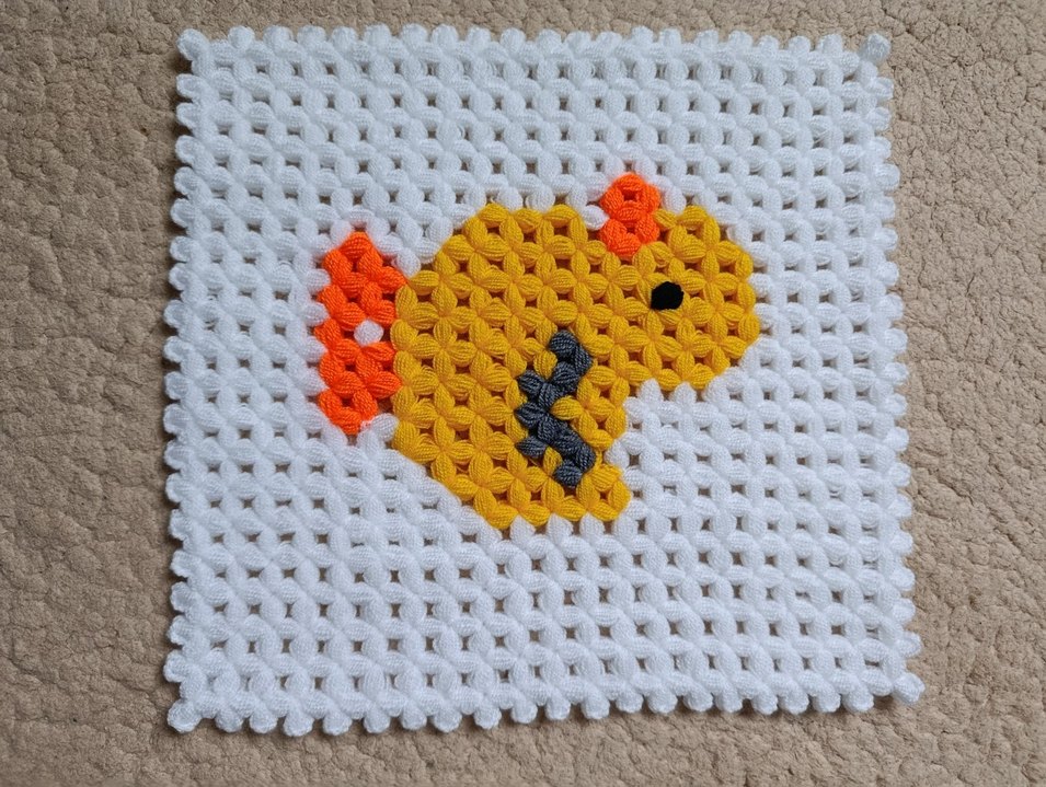 Renkli Örme Ördek Desenli Banyo lifi - Görsel 2