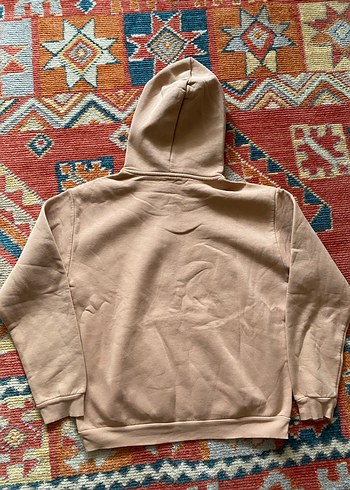 Diğer Bej Kapüşonlu Salaş Kadın Sweatshirt