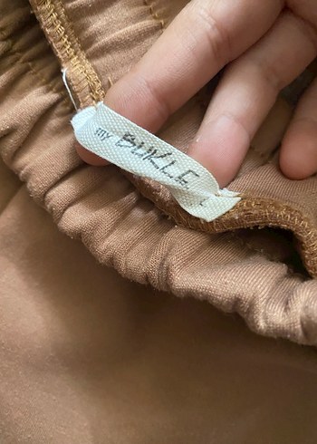 Diğer Bej Rahat Kesim Kadın Eşofman Altı