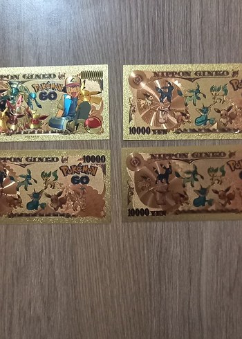 Beden Renk Altın Renkli pvc Pokémon kartları (adet fiyatıdır)