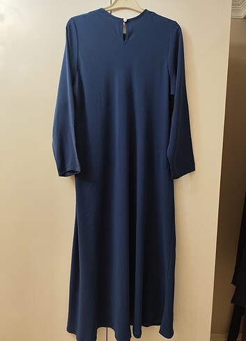 48 Beden mavi Renk Tesettür abaya elbise