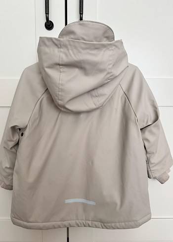 Bej Erkek Çocuk Düğmeli Yağmurluk - Görsel 2