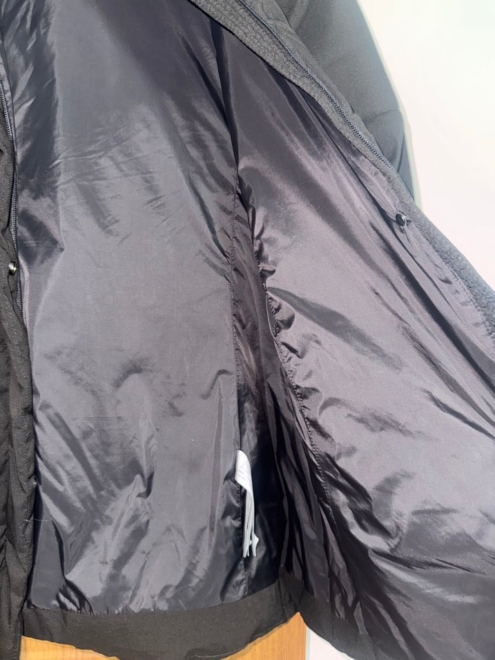 Siyah Kadın Midi Kışlık Mont - Görsel 3