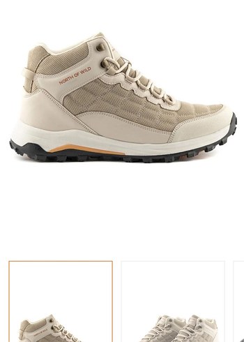 Bej Renk Kadın Bağcıklı Spor Bot - Görsel 4