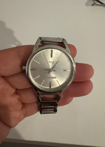 Gri Metal Kordonlu Minimalist Kadın Saati - Görsel 2