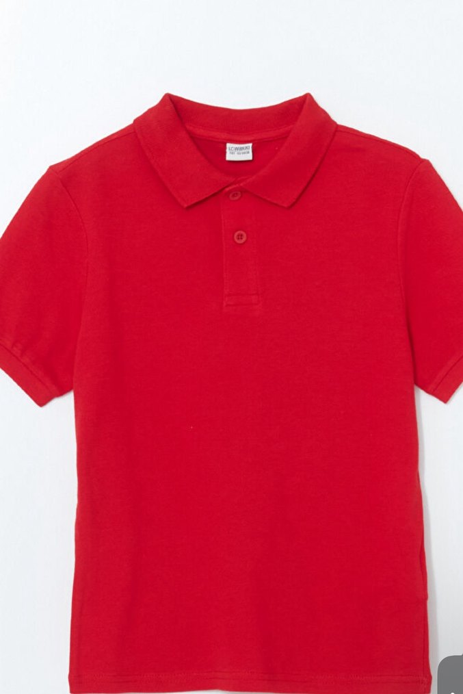 Kırmızı Erkek Polo Tişört - Görsel 4