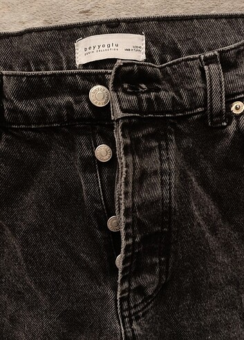 Diğer Straight Fit Siyah Beyyoglu Jean