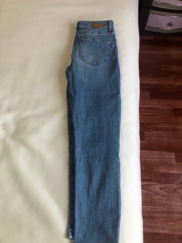 Gri Mavi Kadın Midi Denim Pantolon - Görsel 2