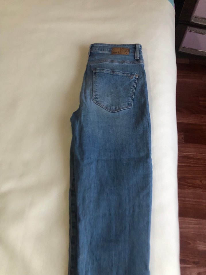 Gri Mavi Kadın Midi Denim Pantolon - Görsel 3