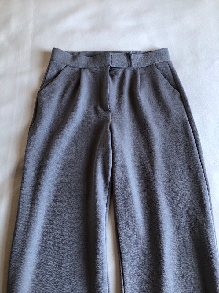 Gri Kumaş Pantolon - Görsel 2