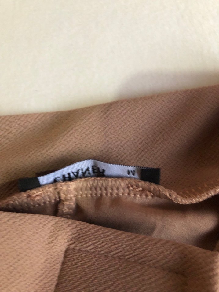 Bej Kumaş Kadın Pantolon - Görsel 2