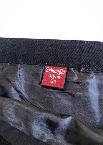 Lacivert Piliseli Midi Kadın Etek - Görsel 2