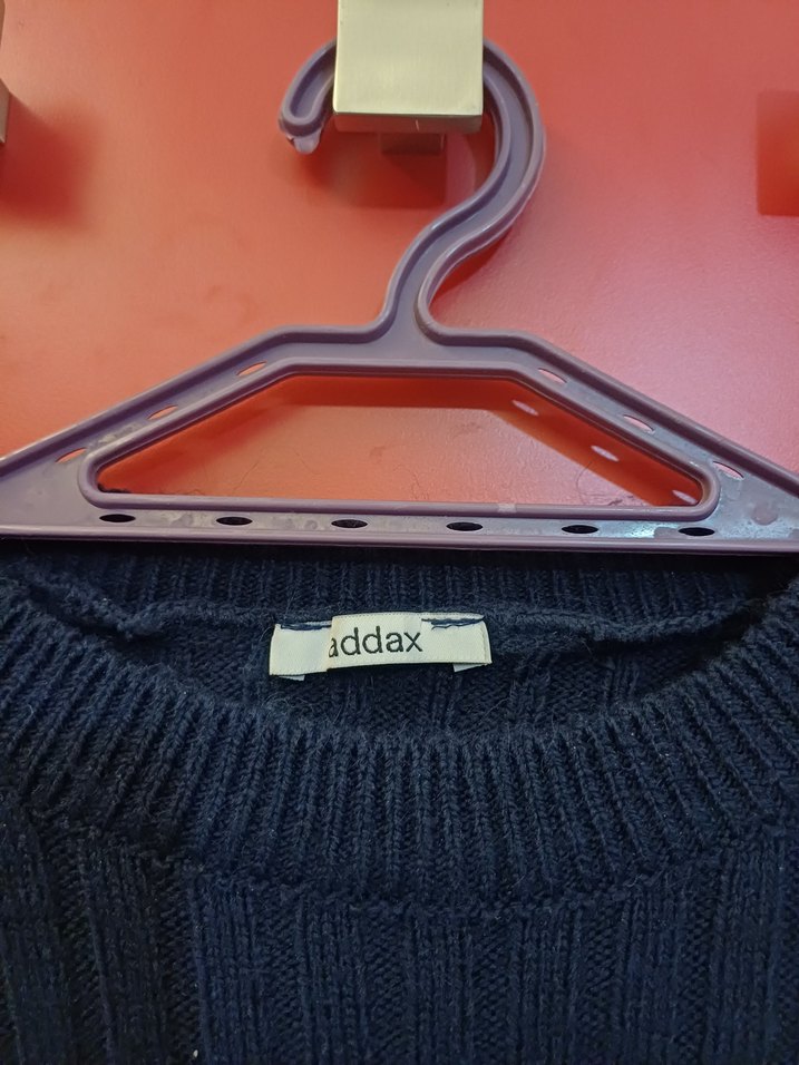 Addax Lacivert Fitilli Kadın Triko Crop Kazak - Görsel 2