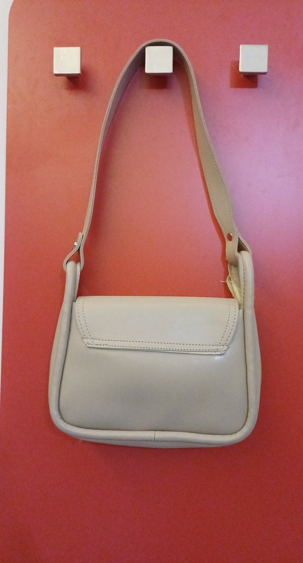 Addax Bej Deri Kadın Çanta Tokalı - Görsel 2