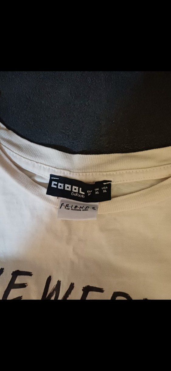 Beyaz Baskılı Genç Tişörtü, Kısa Kollu - Görsel 2