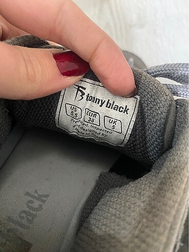 38 Beden gri Renk Tonny Black Kadın Spor Ayakkabı