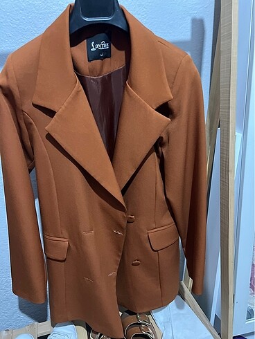 s Beden kahverengi Renk Blazer ceket
