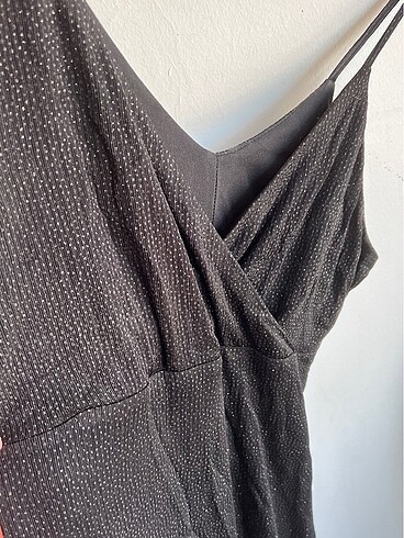 Gece elbisesi ışıltılı siyah - Görsel 5