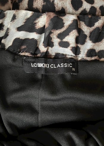 Kadın Zebra Desenli Pilili Uzun Etek - Görsel 8