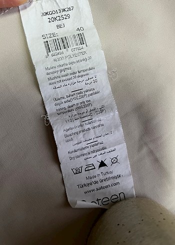 Bej Uzun Kollu Saten Bluz - Görsel 8