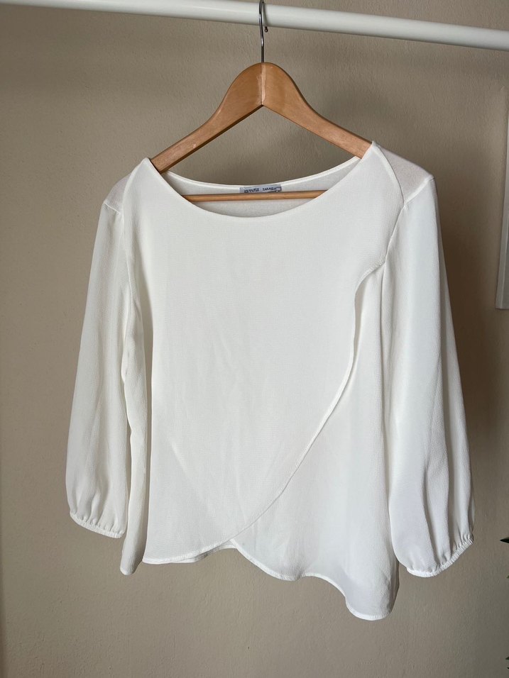 ZARA Ekru Bluz - Görsel 4