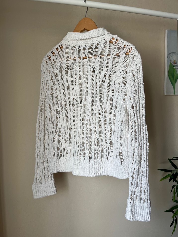 Dilvin Bohem Tarz Örgü Hırka - Görsel 5