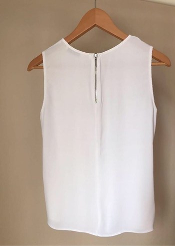 ADL Kemik Kolsuz Pliseli Keten Bluz - Görsel 2