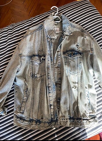 BERSHKA DENİM KOT CEKET