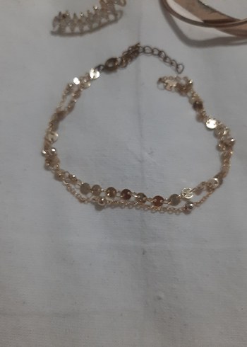 Bej Zincir Detaylı Bohem Kadın Takı Seti - Görsel 2