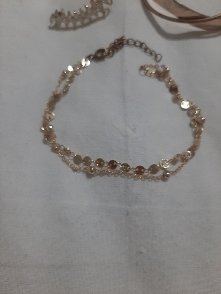 Bej Zincir Detaylı Bohem Kadın Takı Seti - Görsel 2